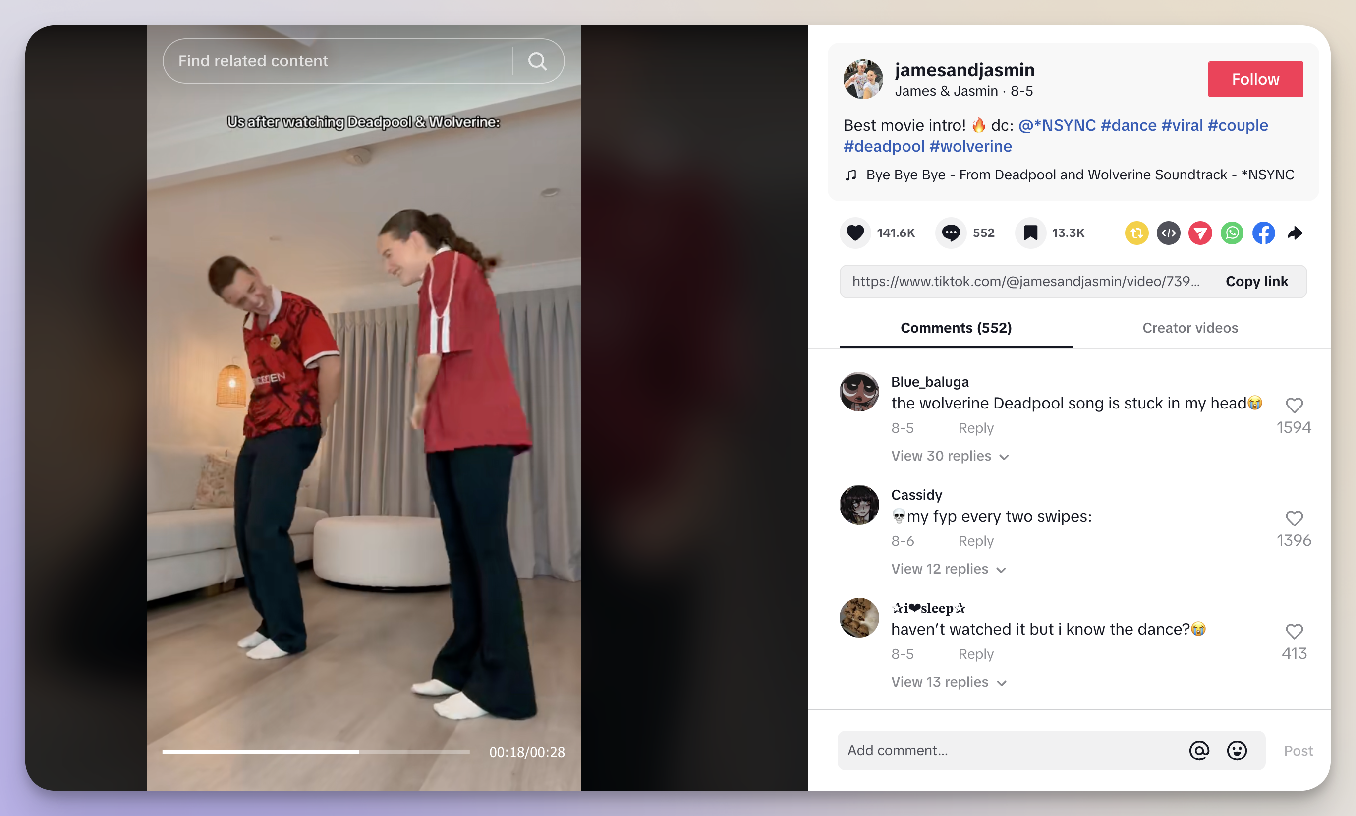Tiktok trend dance Bye Bye Bye