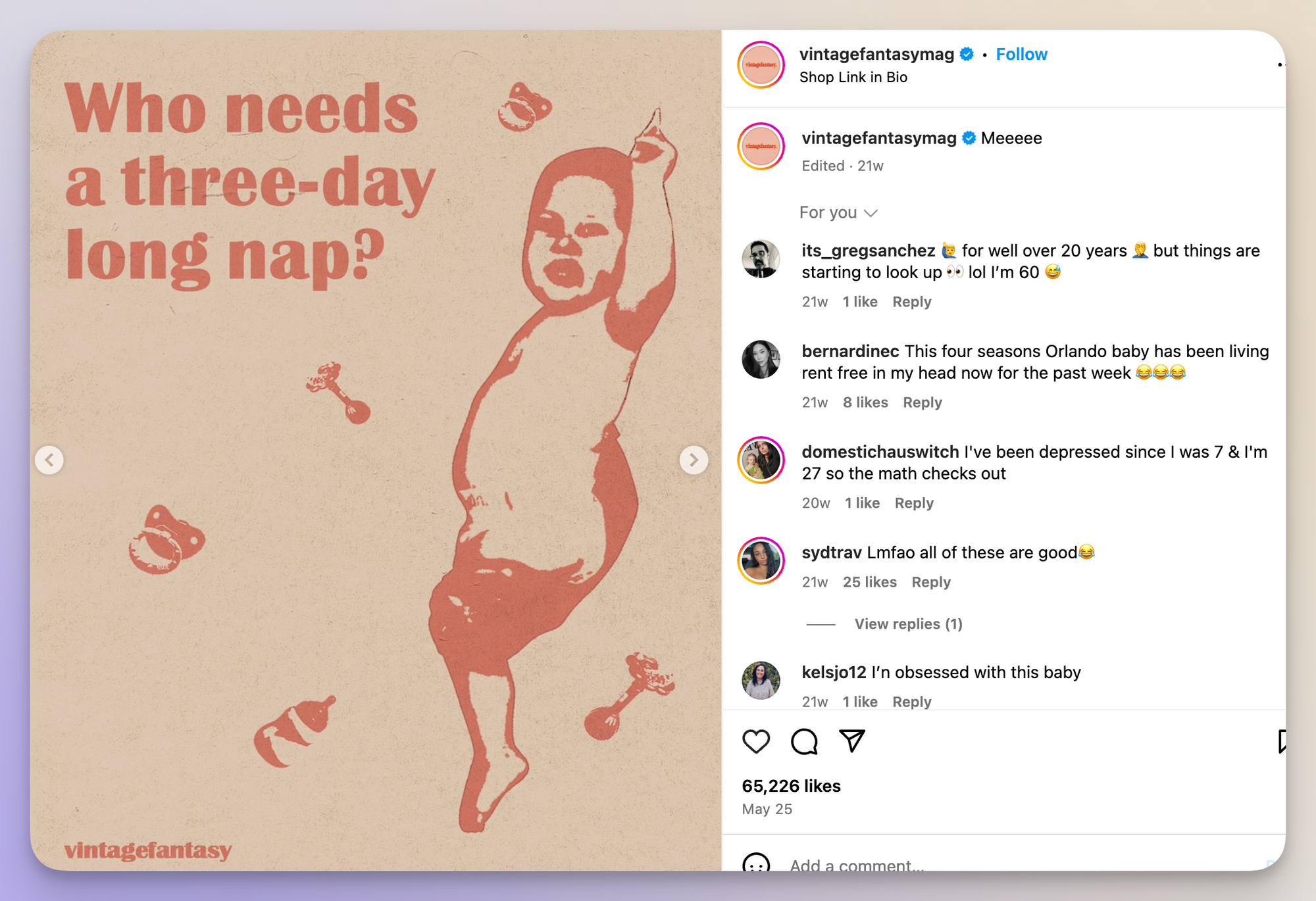 full conscious baby meme
