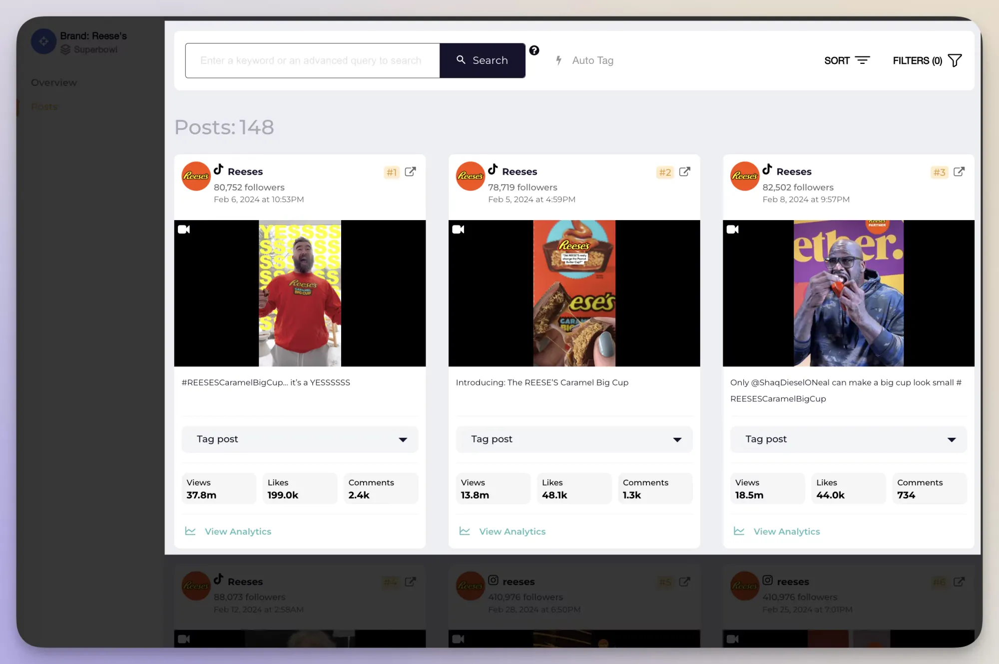Socialinsider analyzes a brandβs most engaging posts to help you optimize content